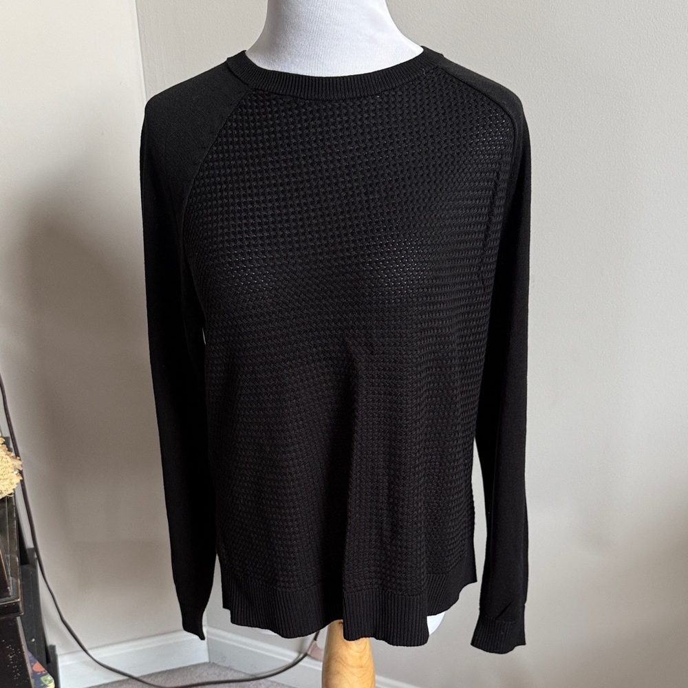 Banana Republic Factory Black Crew Neck Sweater